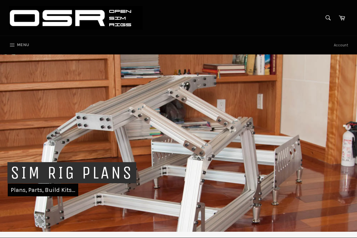 Open Sim Rigs homepage screenshot