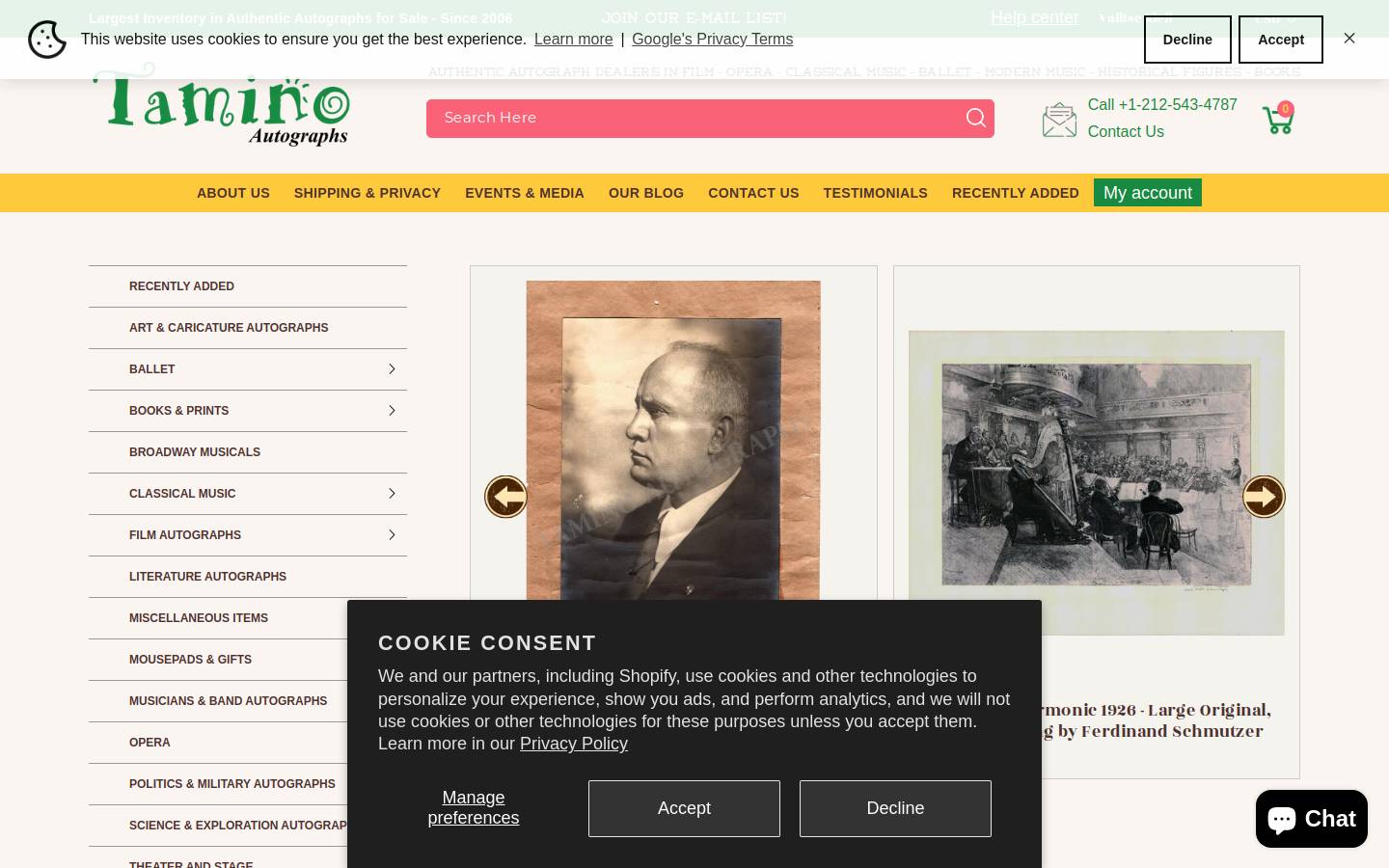 operacollectors.com homepage screenshot