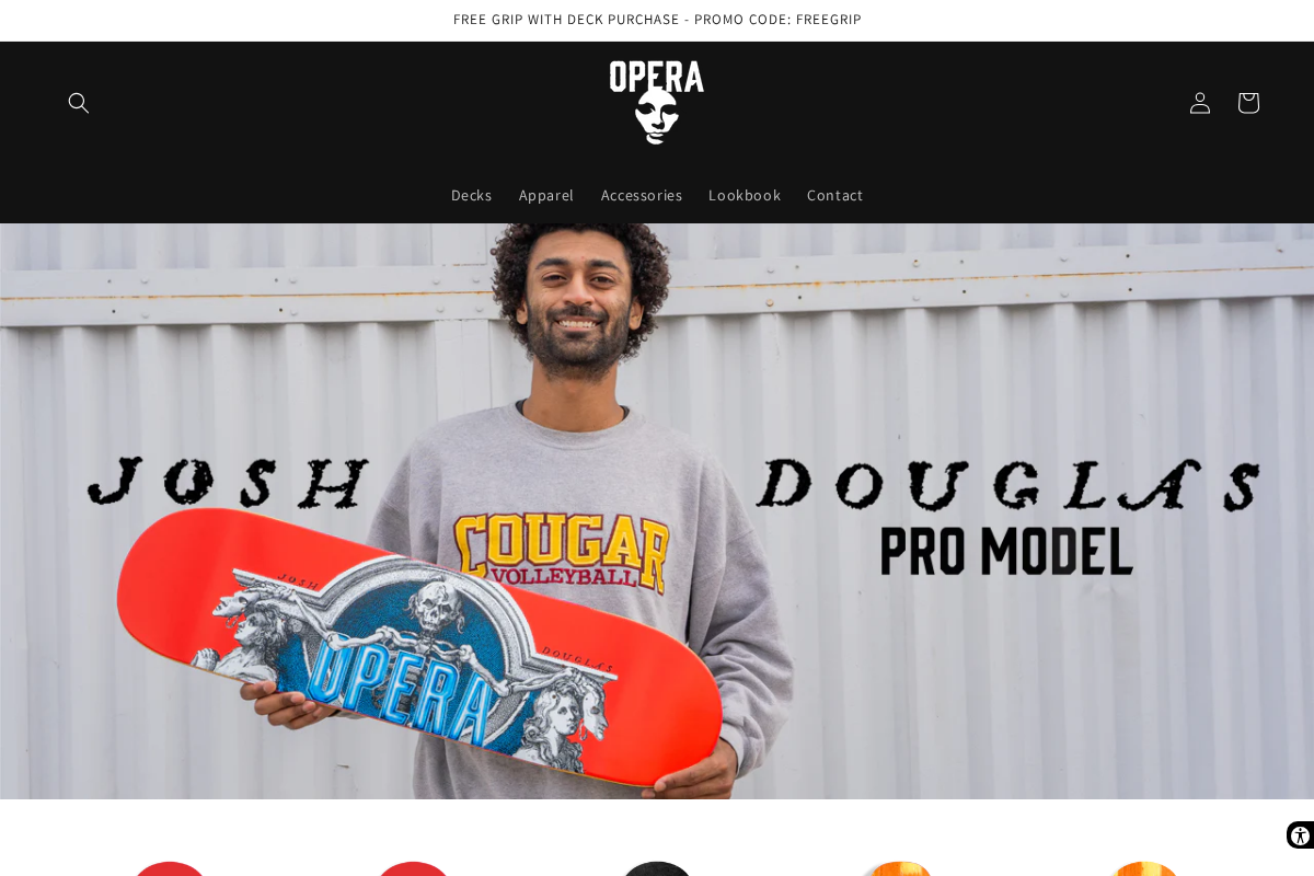 operaskateboards.com homepage screenshot