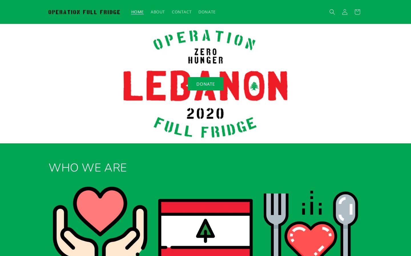 operationfullfridge.com homepage screenshot