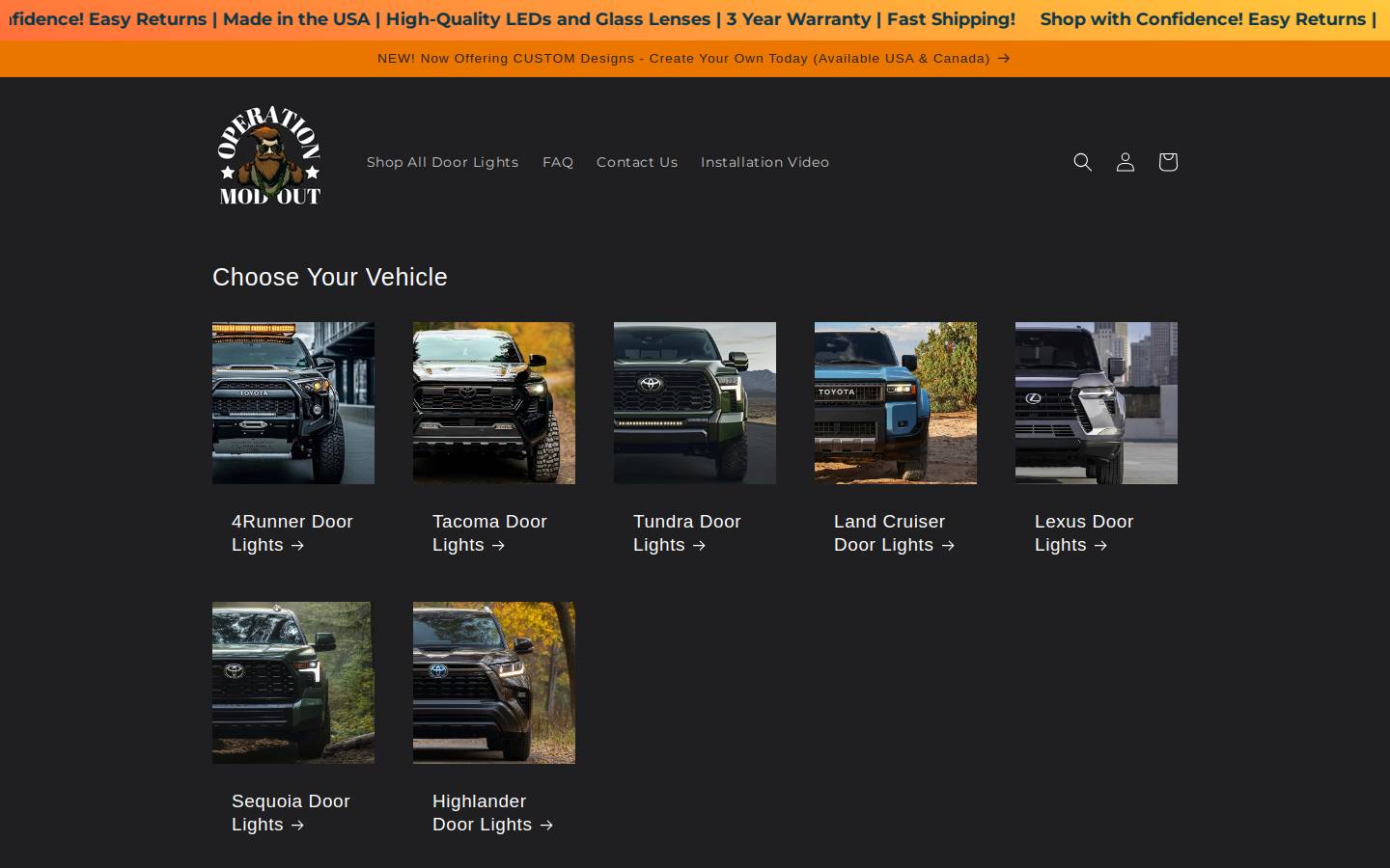 operationmodout.com homepage screenshot