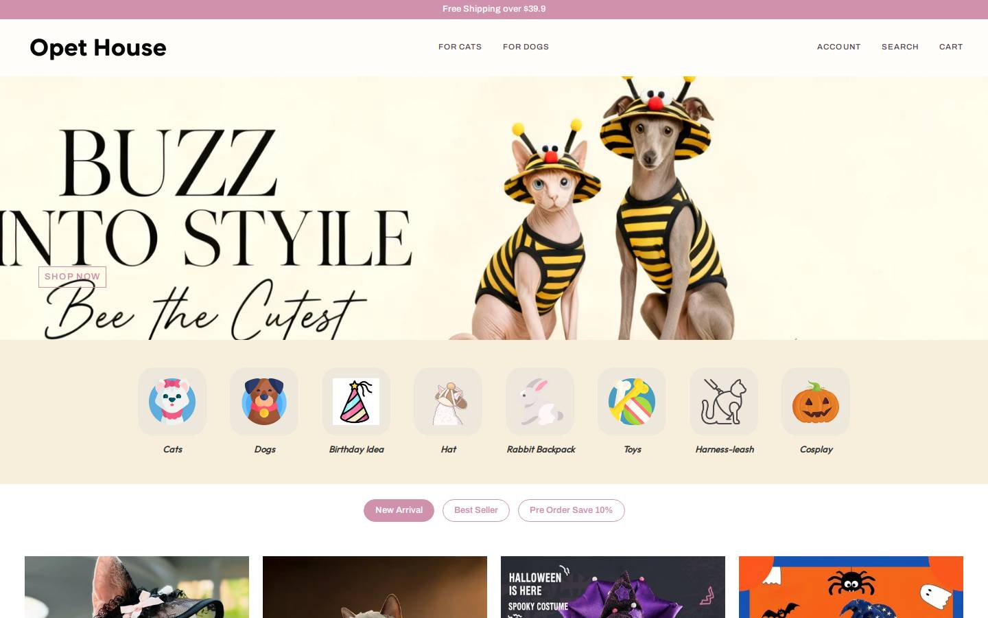 opethouse.com homepage screenshot