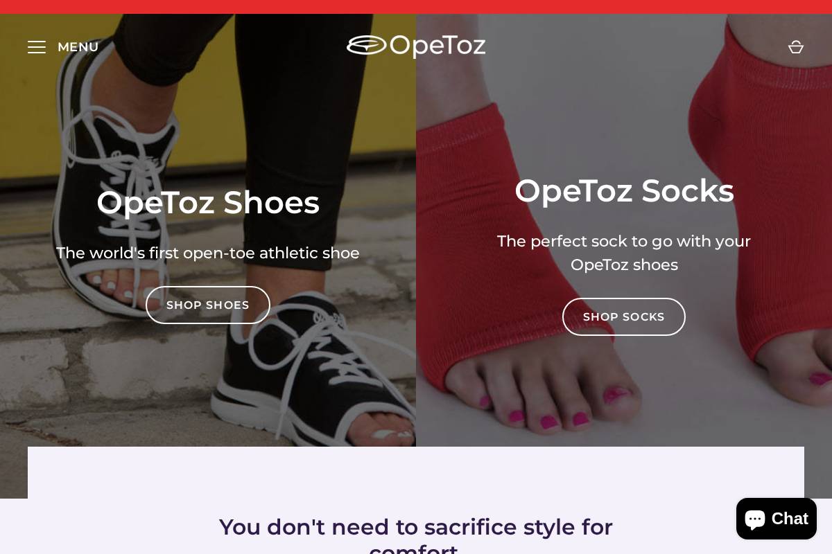opetoz.com homepage screenshot