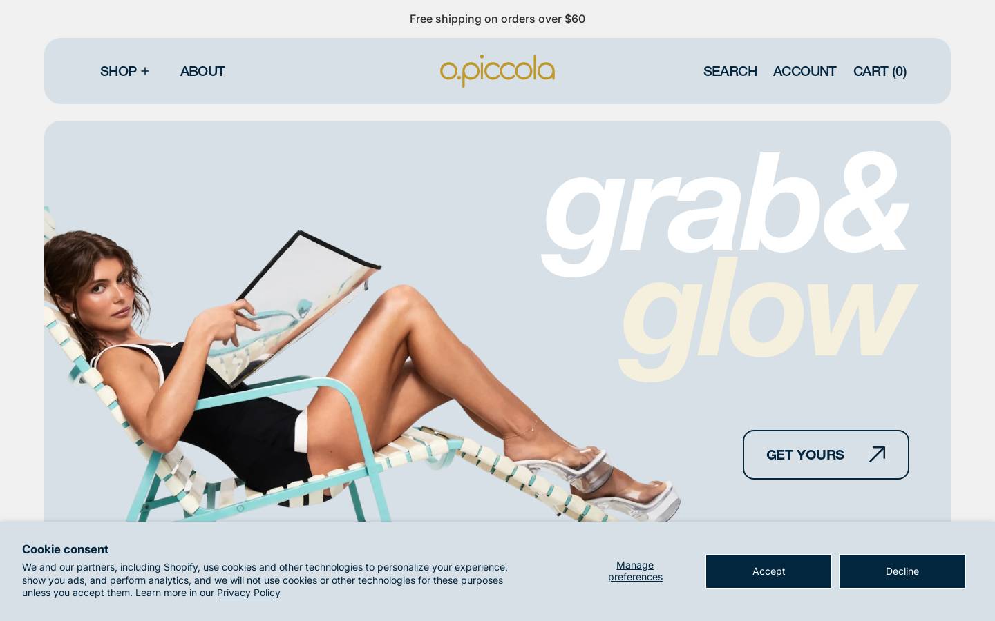 opiccola.com homepage screenshot