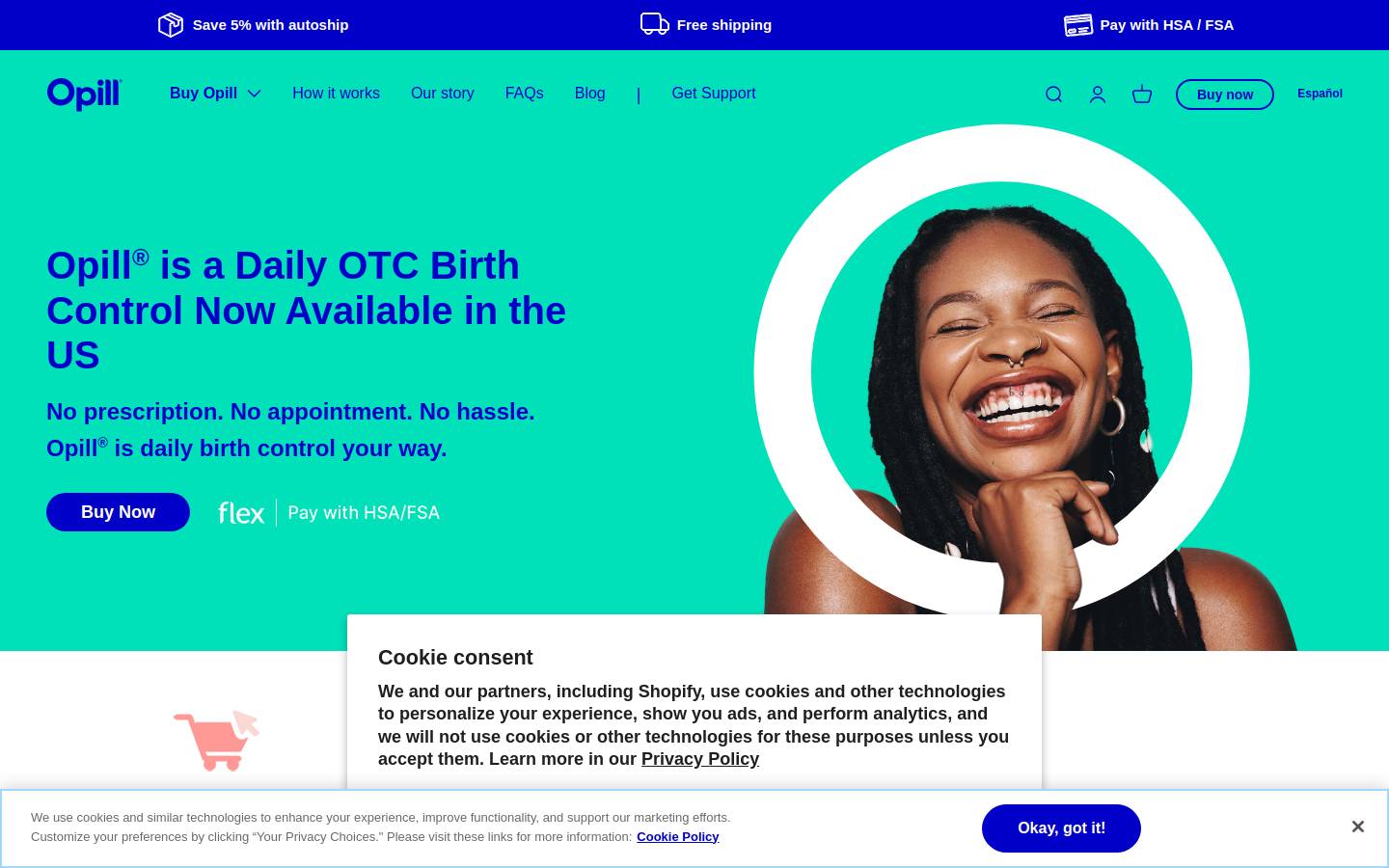 opill.com homepage screenshot