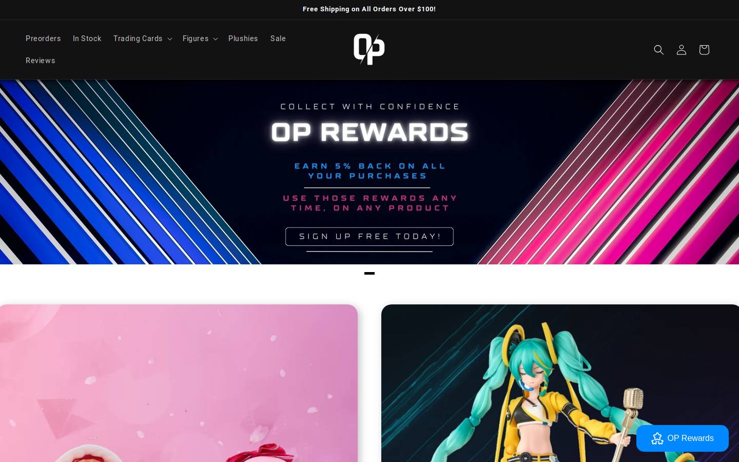 oplootmerch.com homepage screenshot