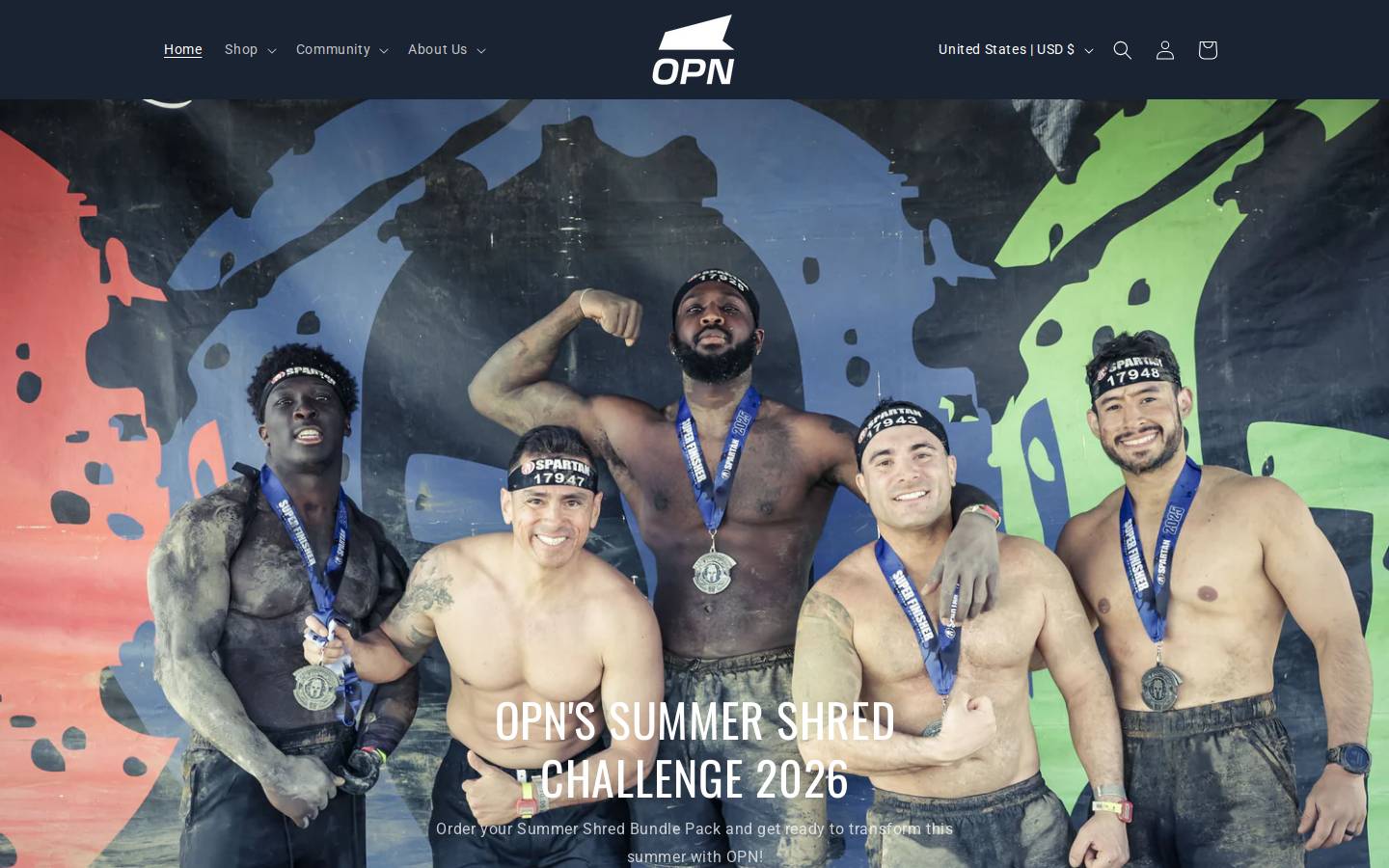 opnsupplements.com homepage screenshot