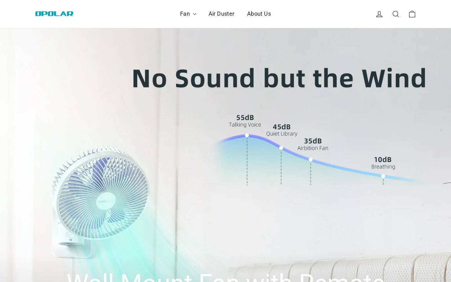 Opolar homepage screenshot