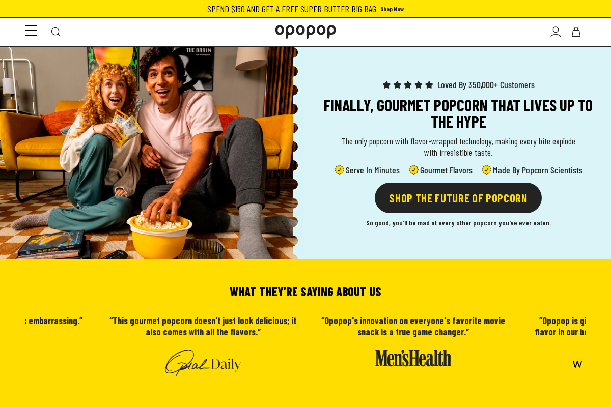 opopop.com homepage screenshot