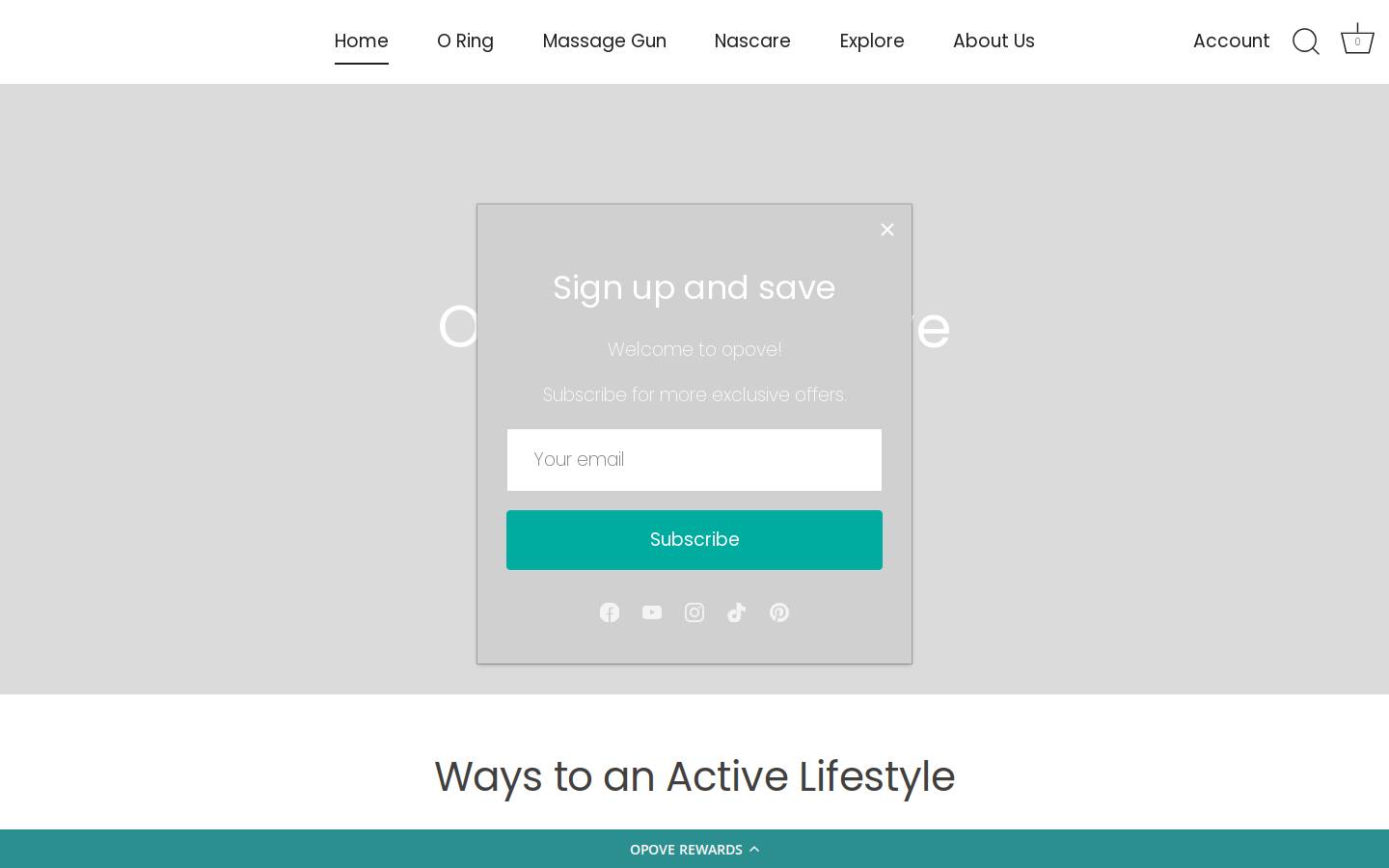 OPOVE homepage screenshot