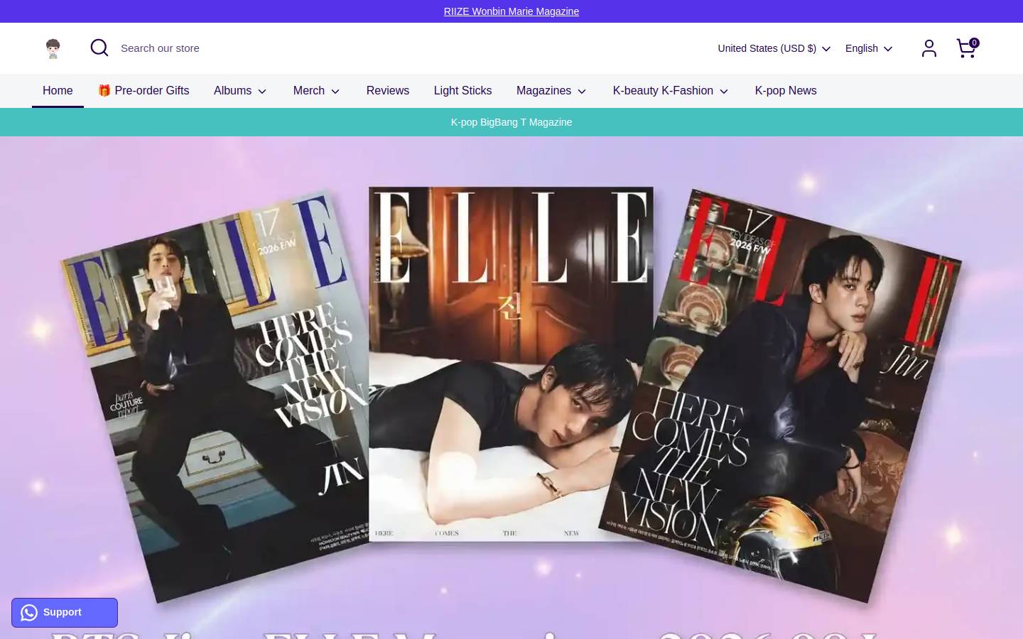 Oppastore homepage screenshot
