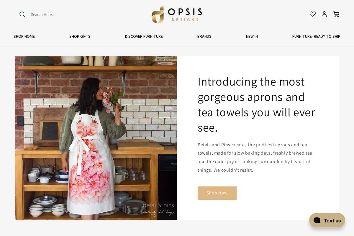 opsisdesigns.com.au homepage screenshot