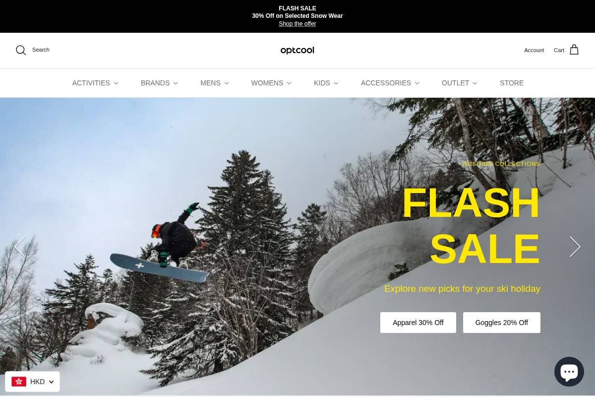 optcool.com homepage screenshot