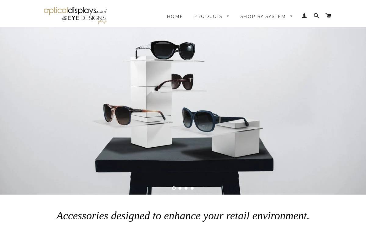 opticaldisplays.com homepage screenshot