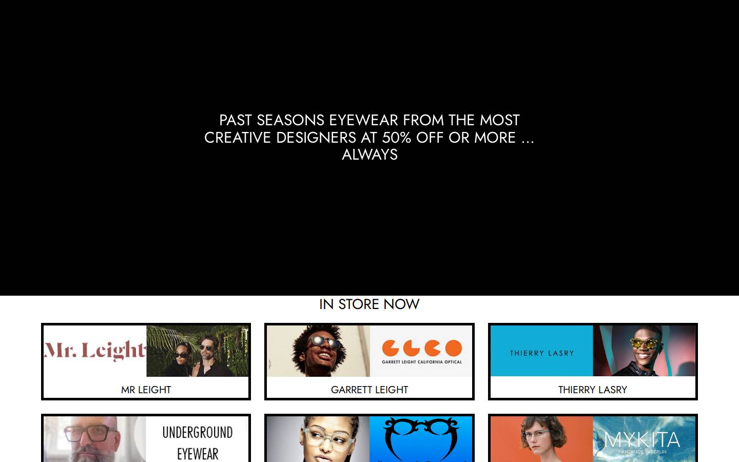 opticalundergroundsf.com homepage screenshot