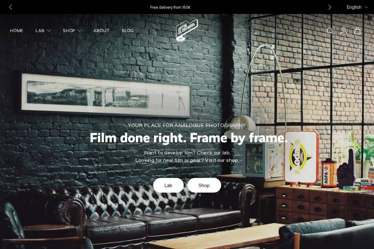 optik-oldschool.com homepage screenshot