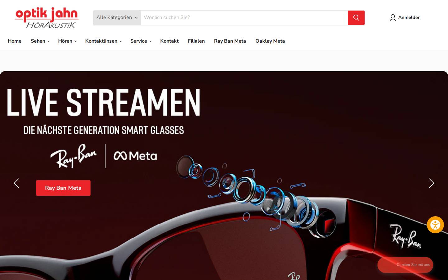 Optikjahn homepage screenshot