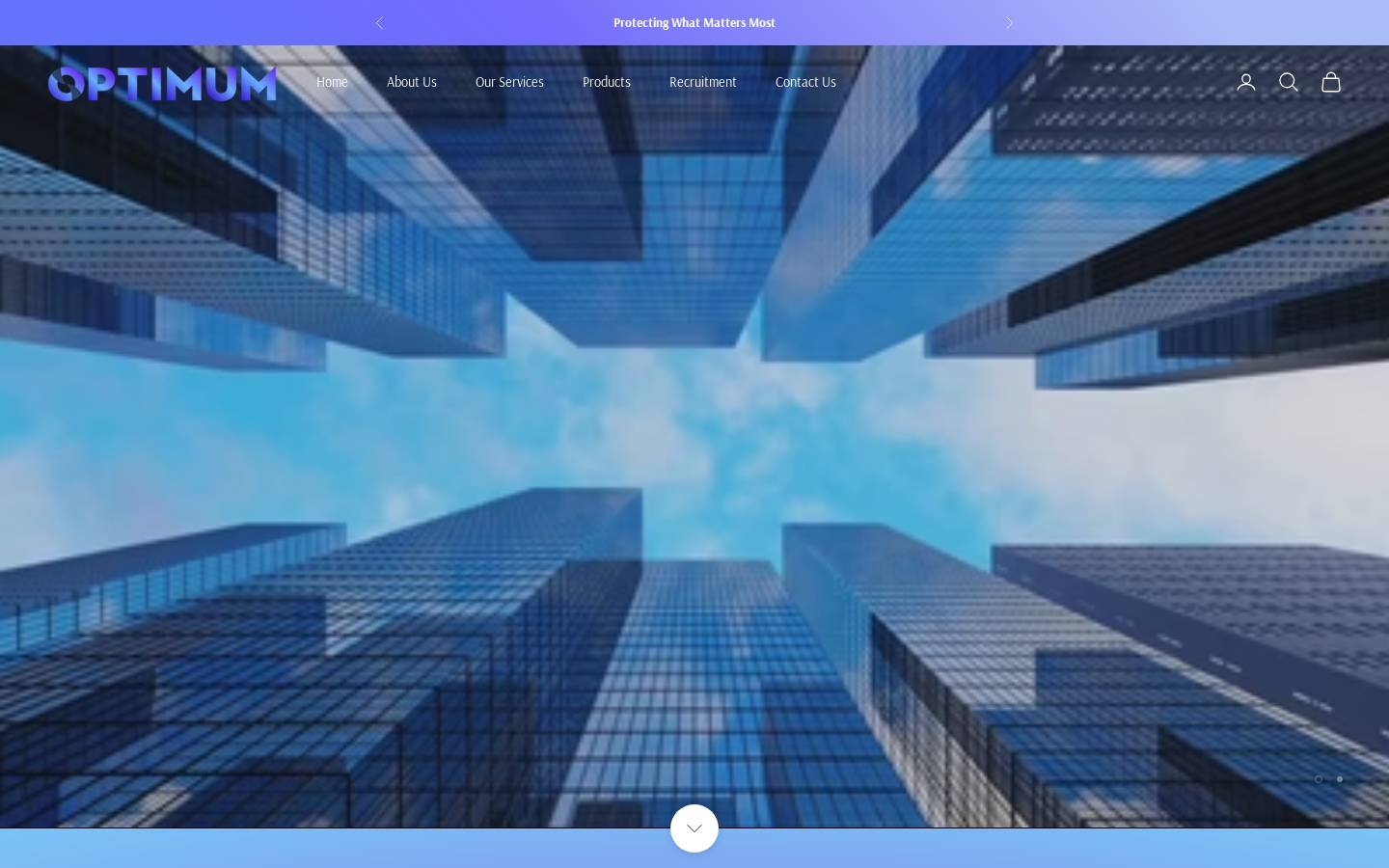 optimumcontractors.co.uk homepage screenshot