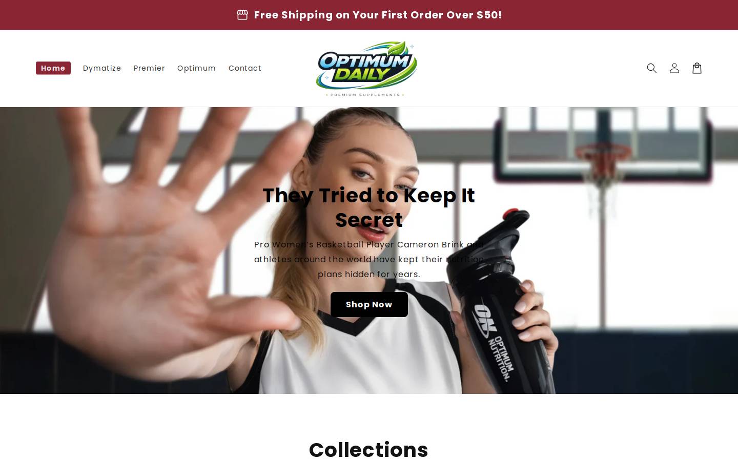 optimumdaily.com homepage screenshot