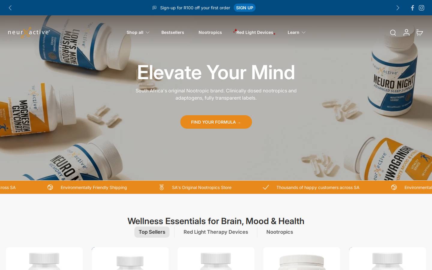 optmz.co.za homepage screenshot