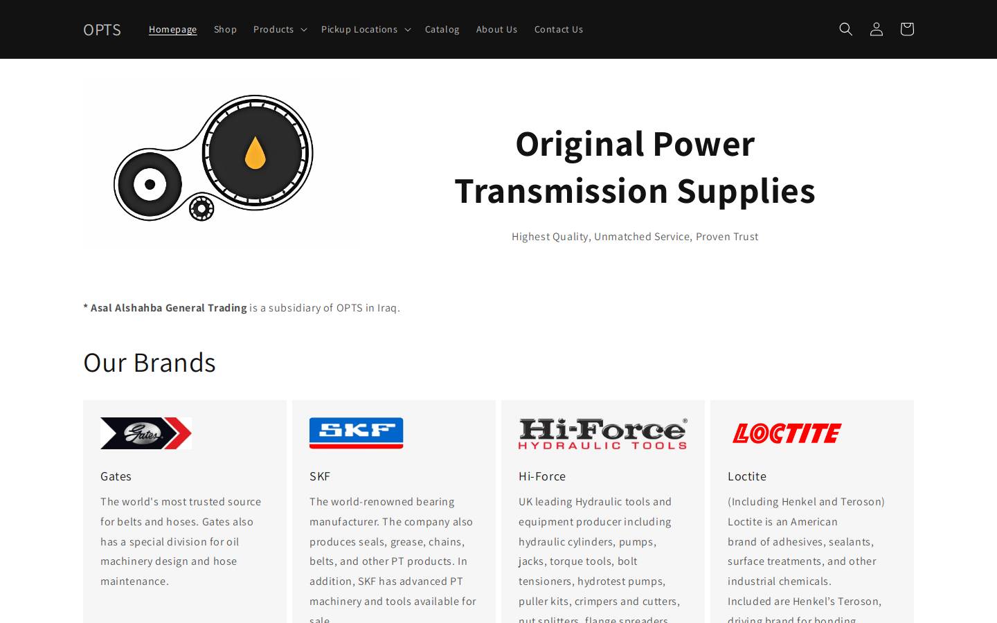 opts.me homepage screenshot