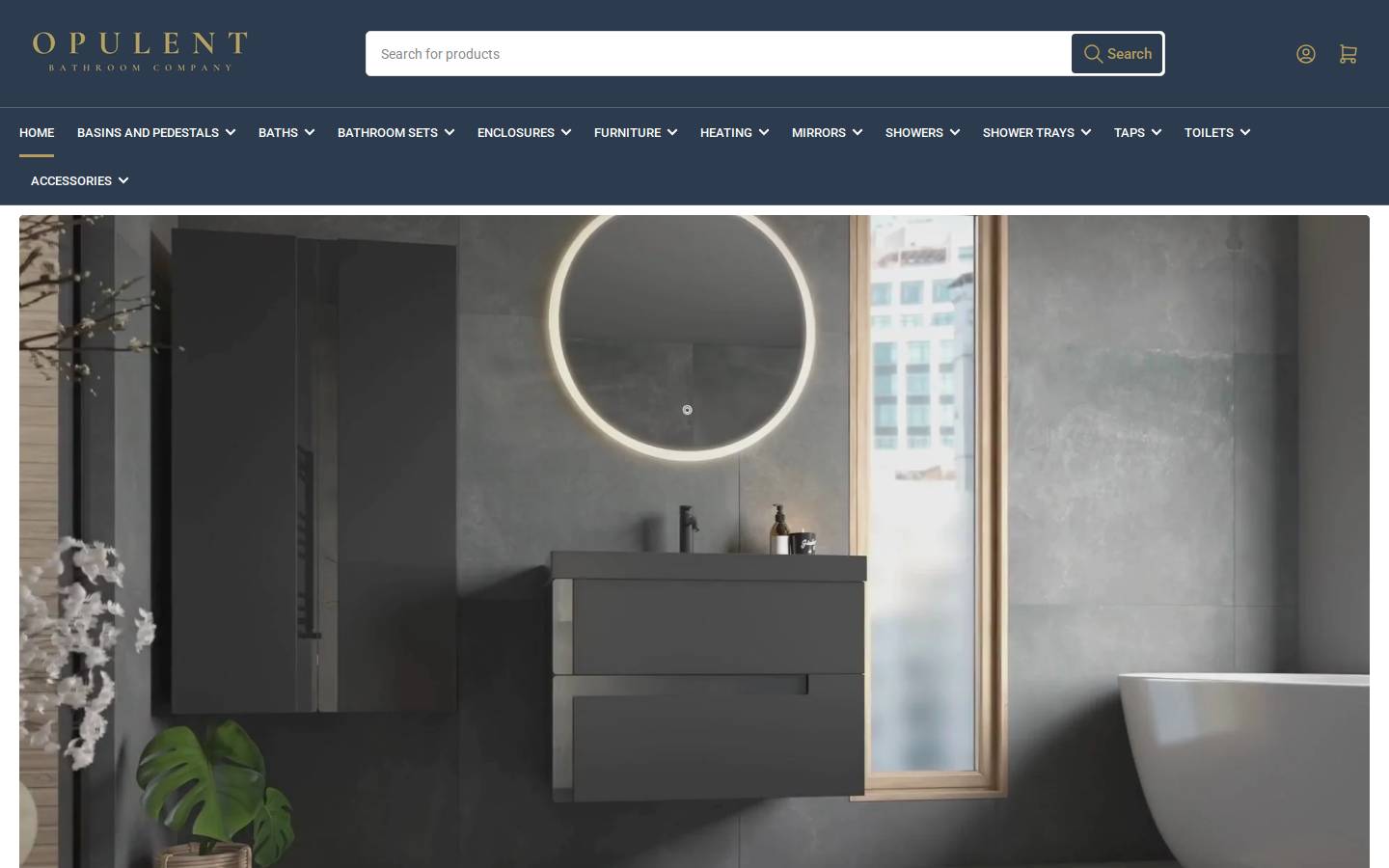 opulentbathroomco.com homepage screenshot