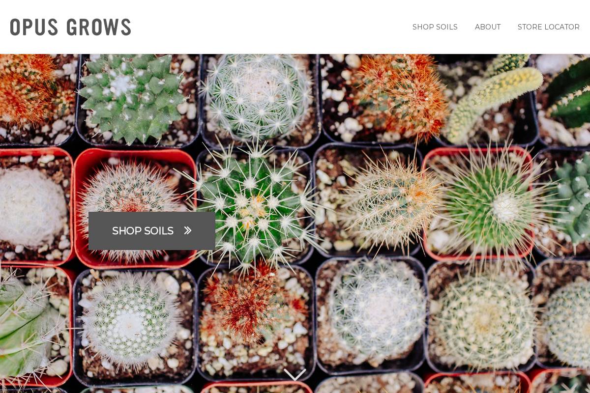 opusgrows.com homepage screenshot