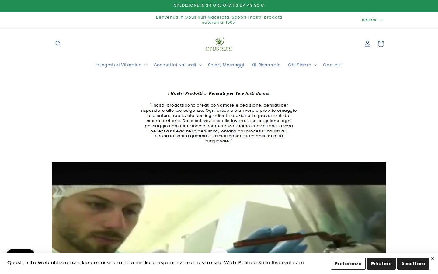 Opus Ruri homepage screenshot