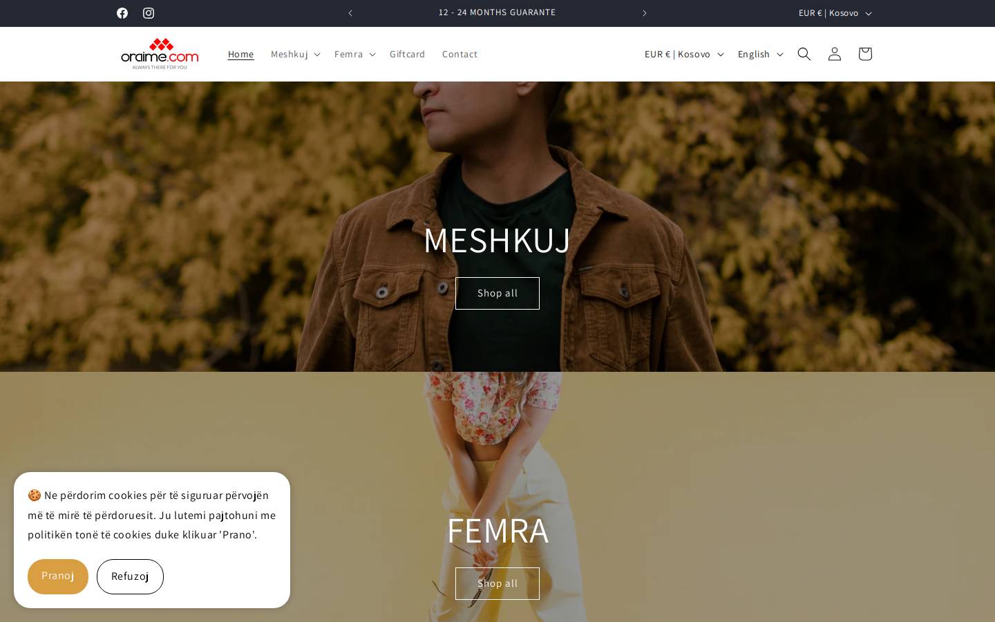 oraime.com homepage screenshot