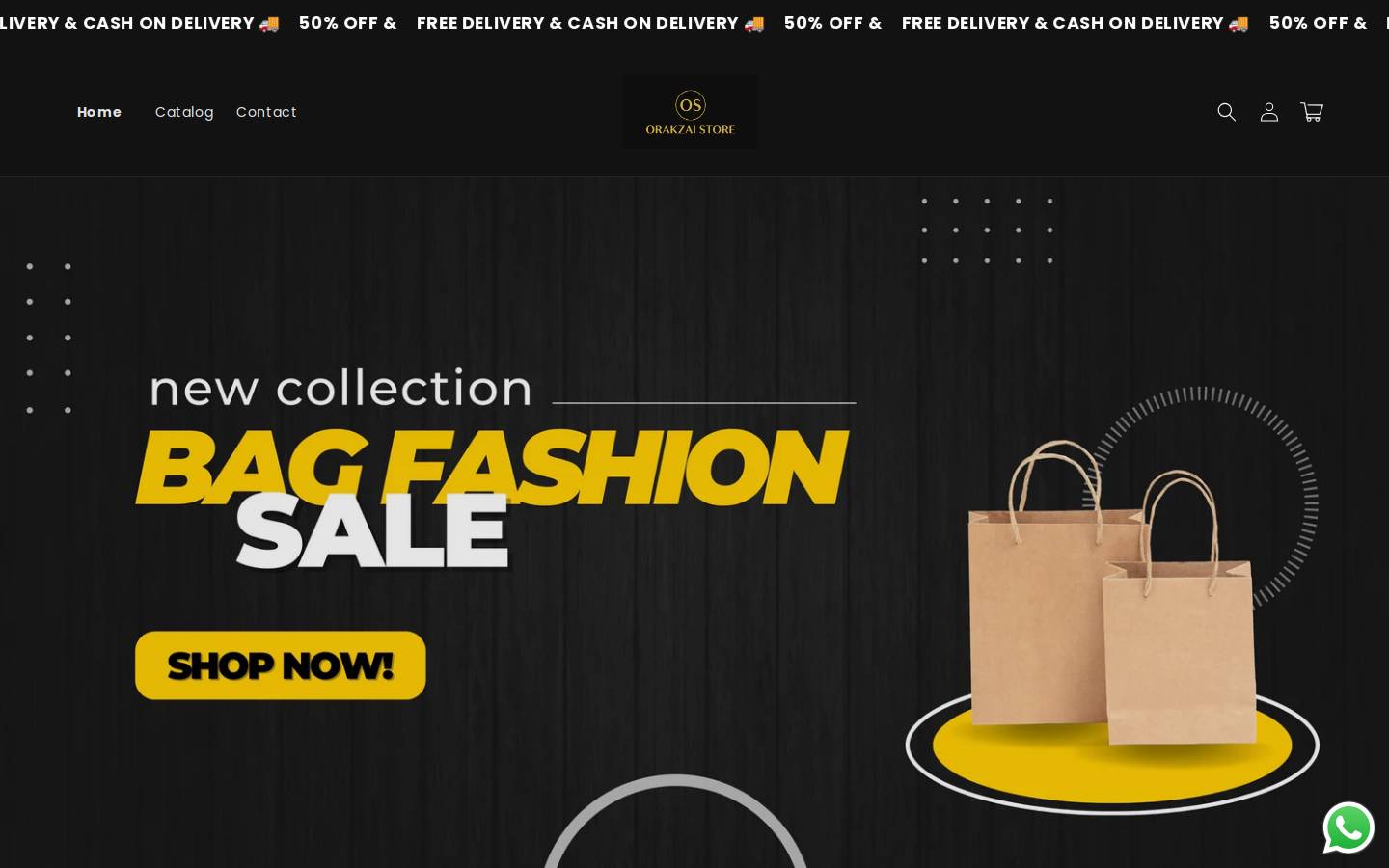 orakzai.store homepage screenshot