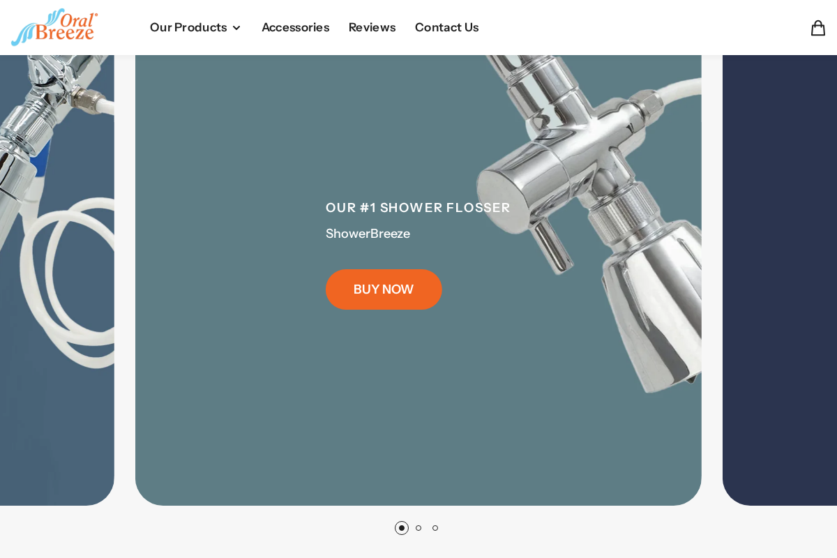 Oral Breeze homepage screenshot