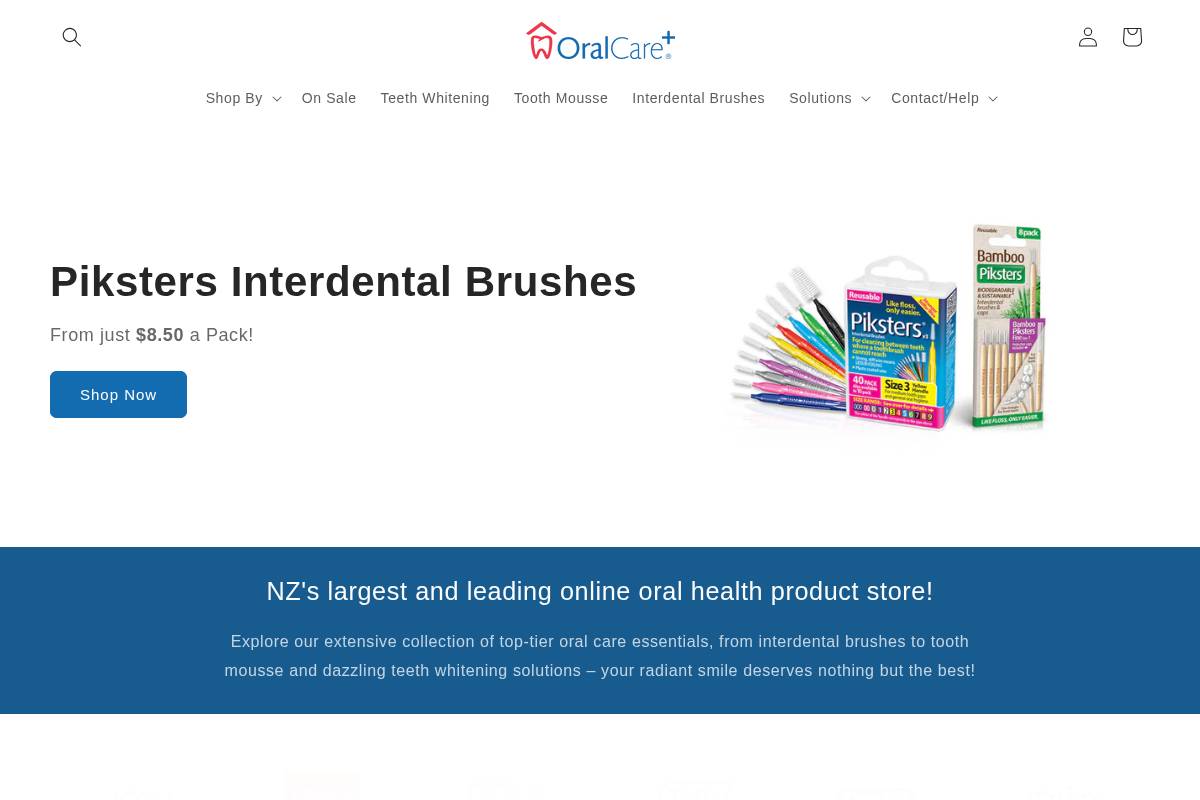 oralcareplus.co.nz homepage screenshot