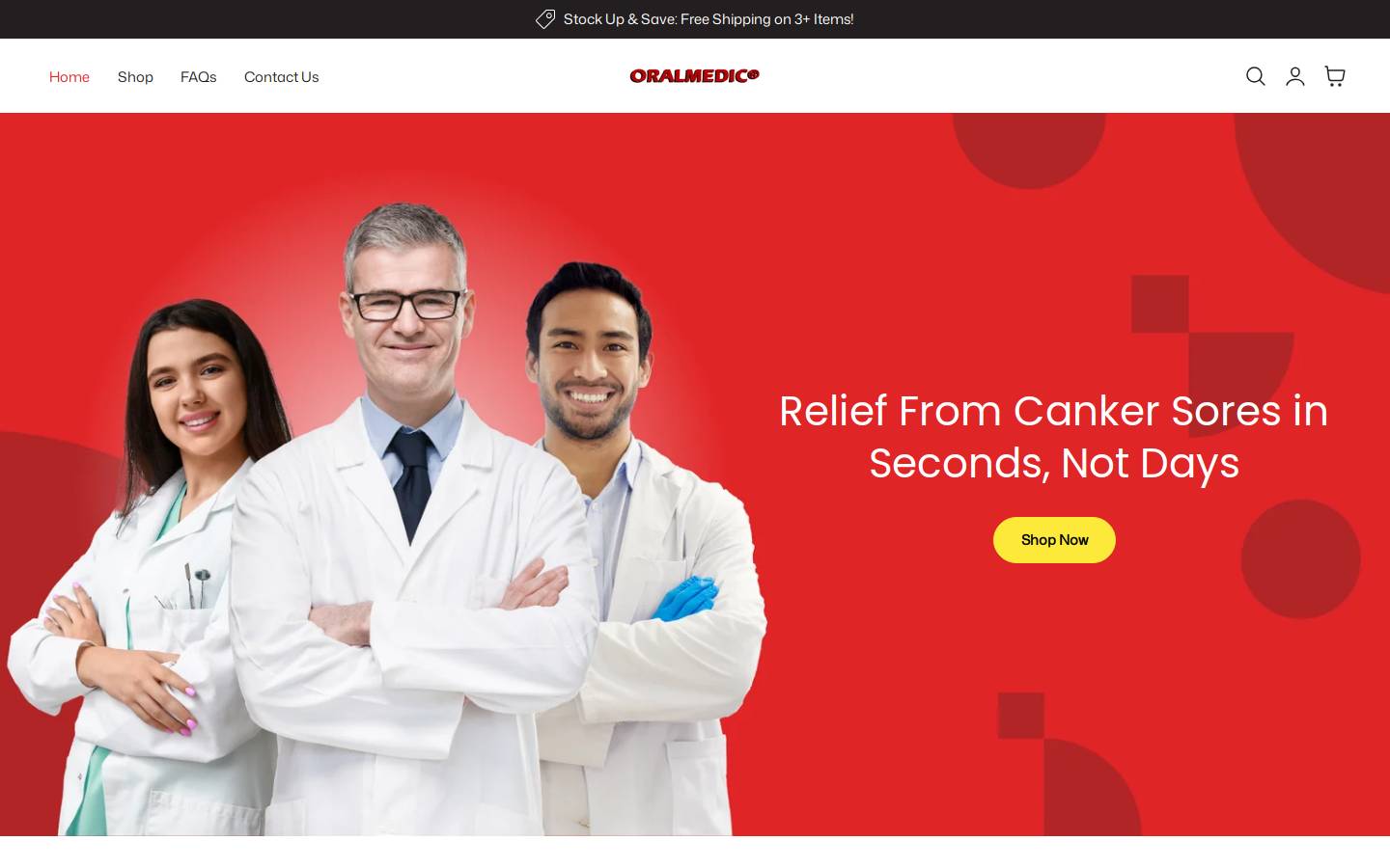 oralmedic.ca homepage screenshot