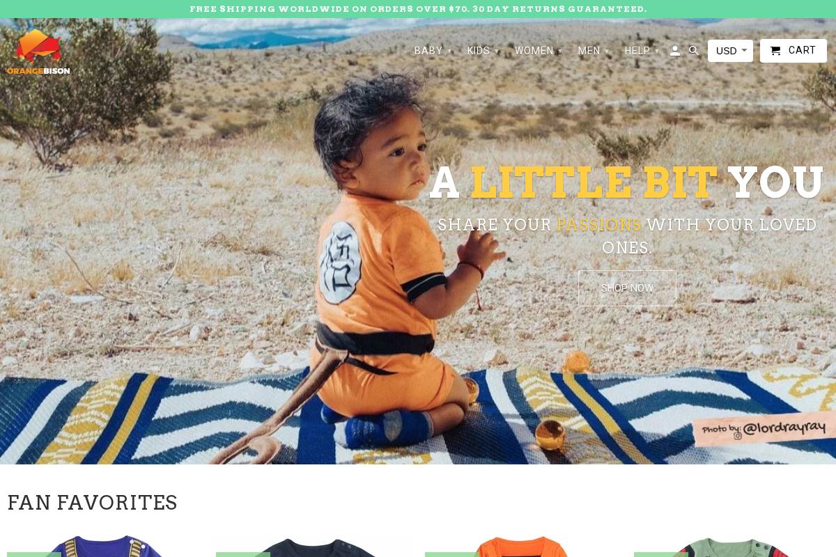 orangebison.co homepage screenshot