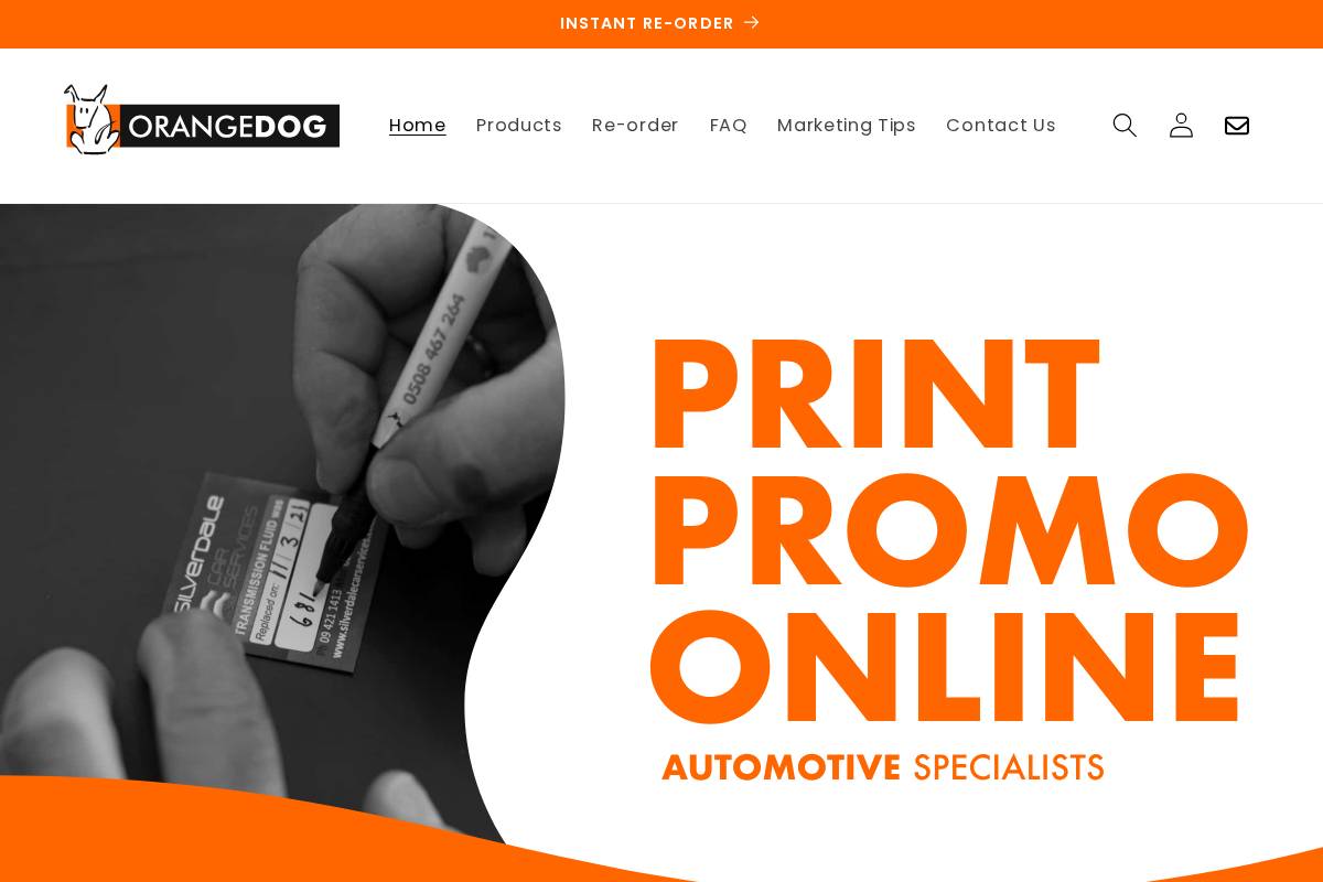 orangedog.co.nz homepage screenshot