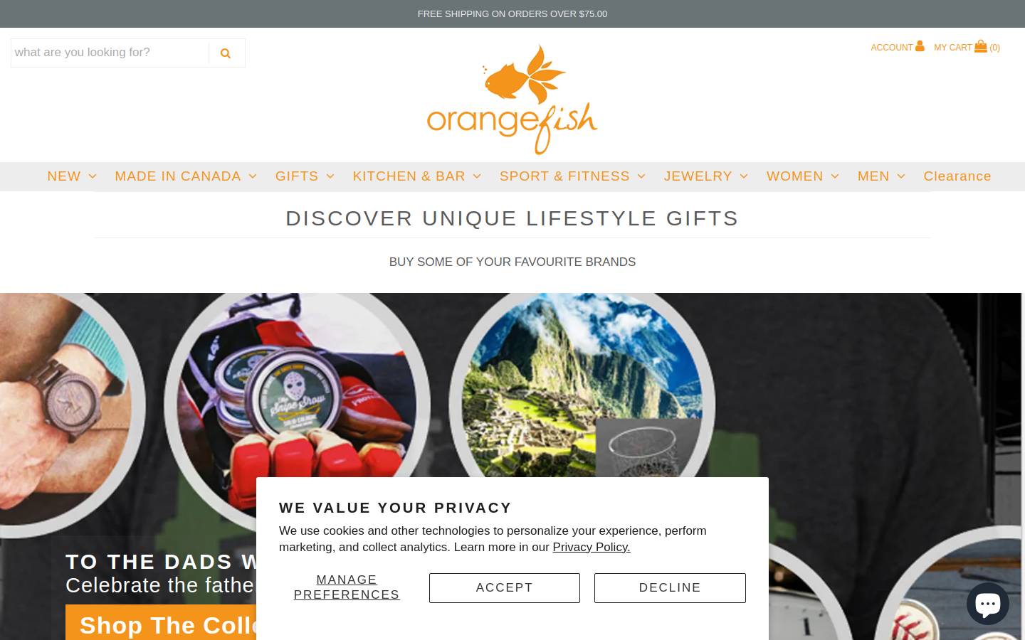 Orangefish Inc homepage screenshot