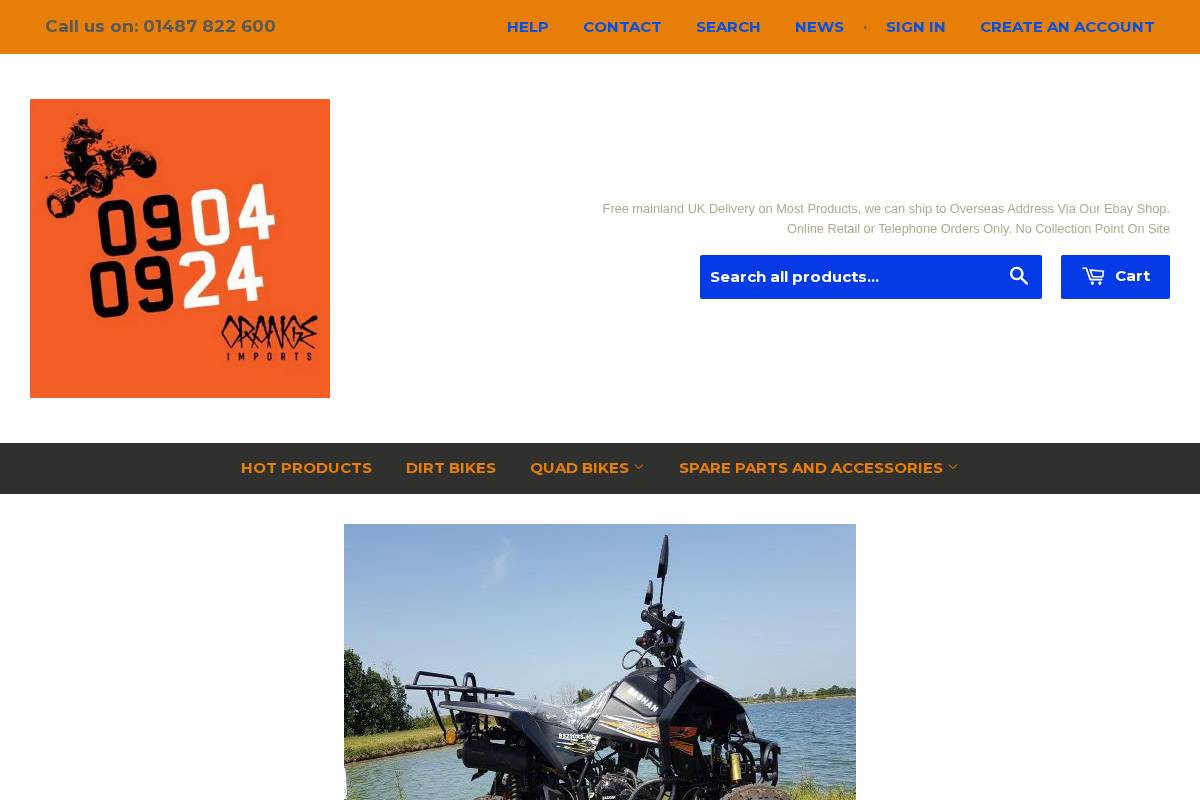 orangeimports.co.uk homepage screenshot