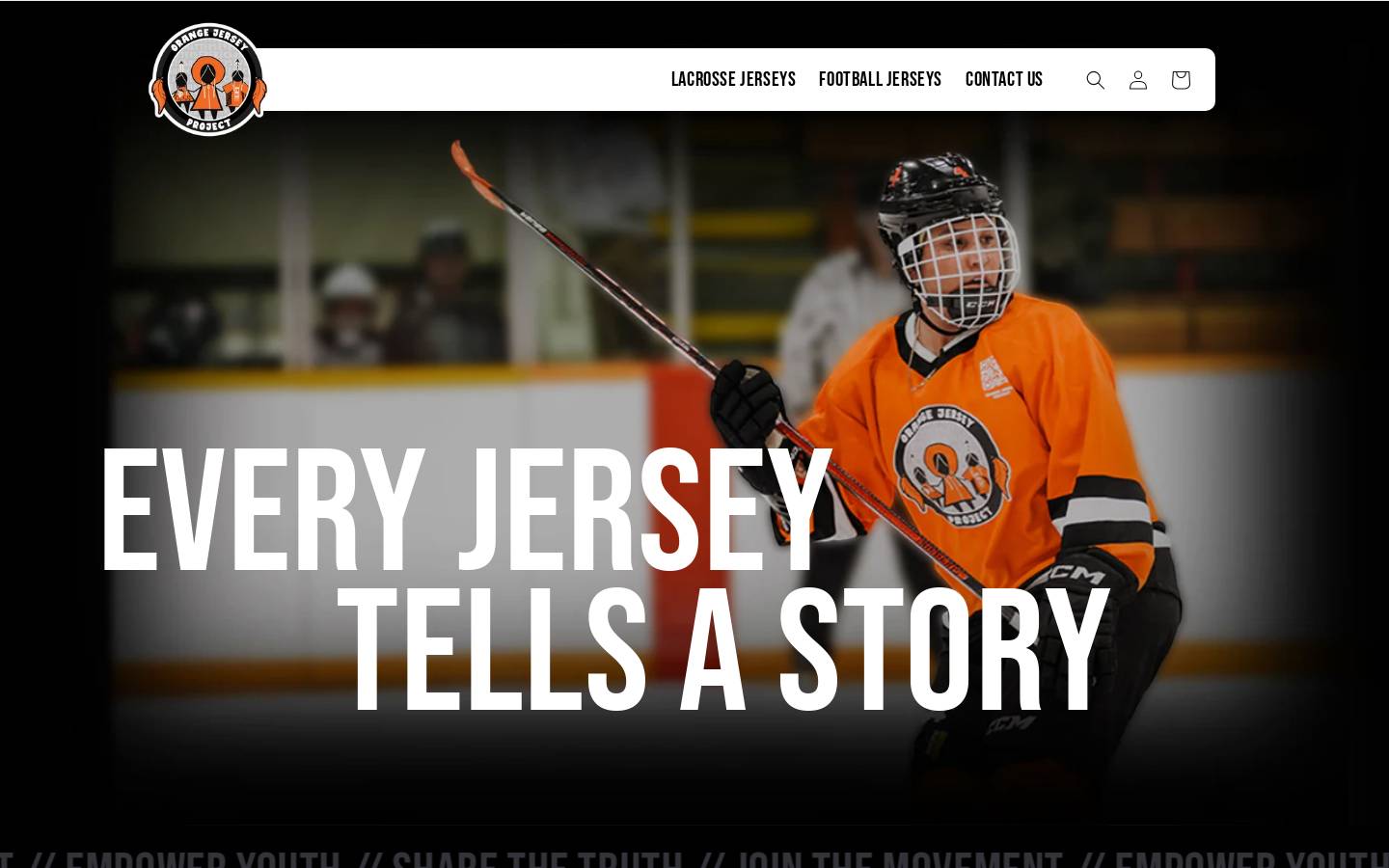 orangejerseystore.com homepage screenshot