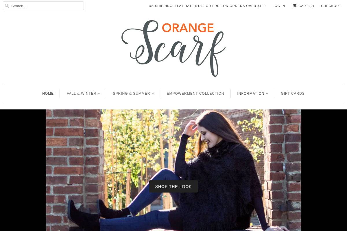 orangescarf.com homepage screenshot