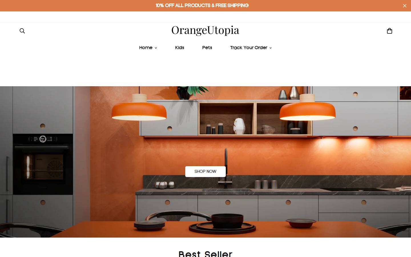 orangeutopia.com homepage screenshot