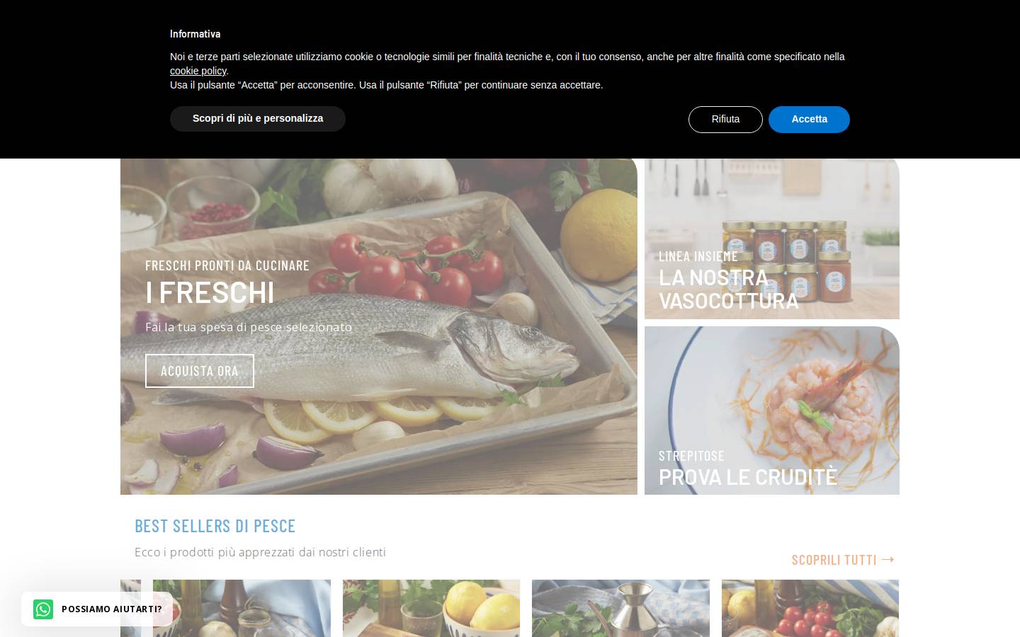 Orapesce homepage screenshot