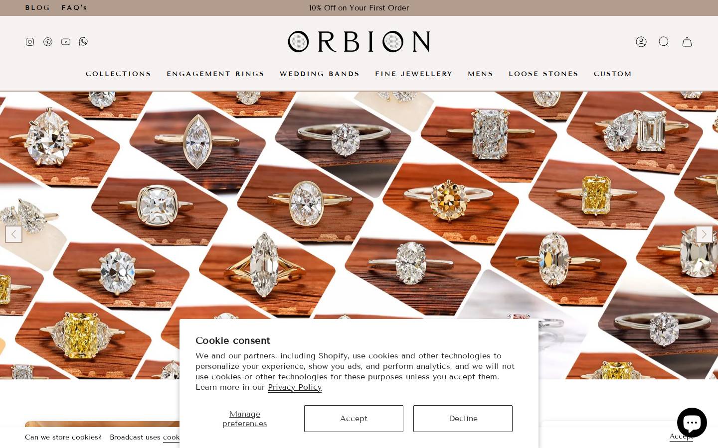 Orbion homepage screenshot