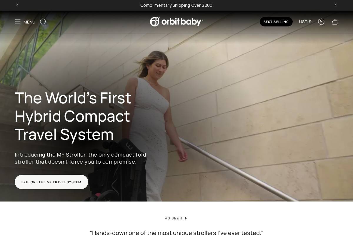 orbitbaby.com homepage screenshot