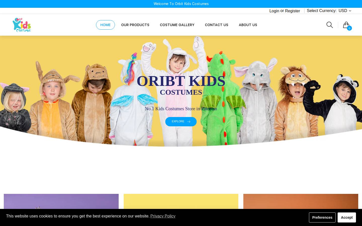 orbitstore.net homepage screenshot