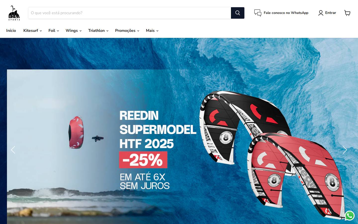orcasports.com.br homepage screenshot