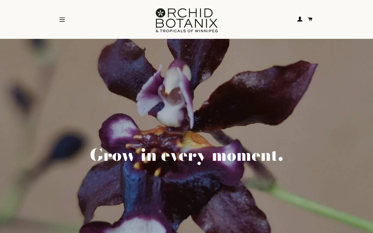orchidbotanix.com homepage screenshot