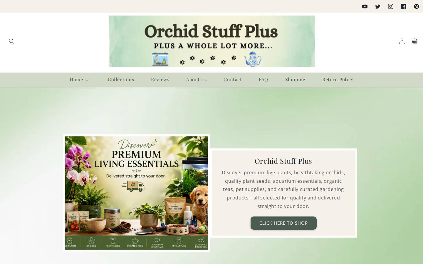 orchidstuffplus.com homepage screenshot