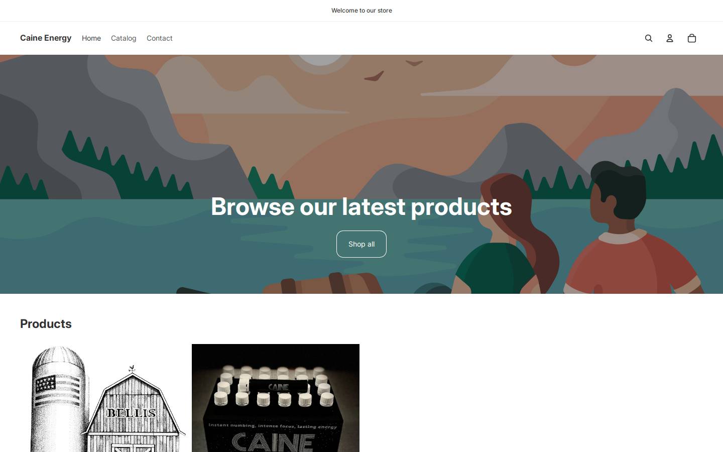 ordercaine.com homepage screenshot