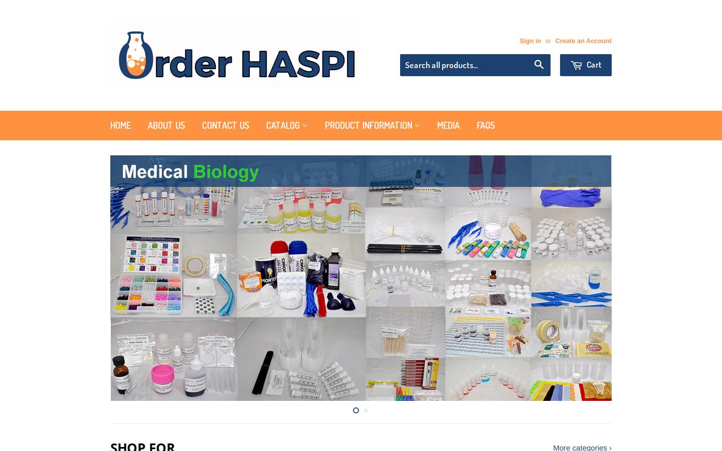 orderhaspi.com homepage screenshot