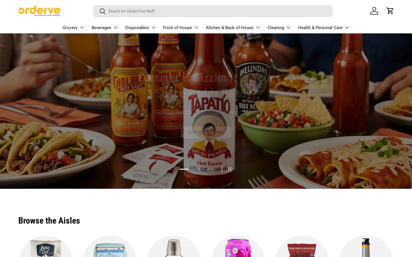 orderve.com homepage screenshot